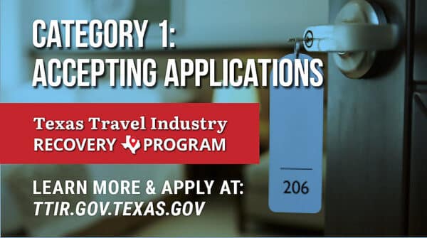 Texas travel industry recovery program accepting applications now