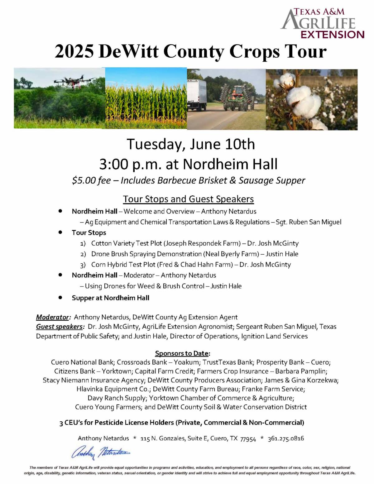 2025 DeWitt County Crops Tour