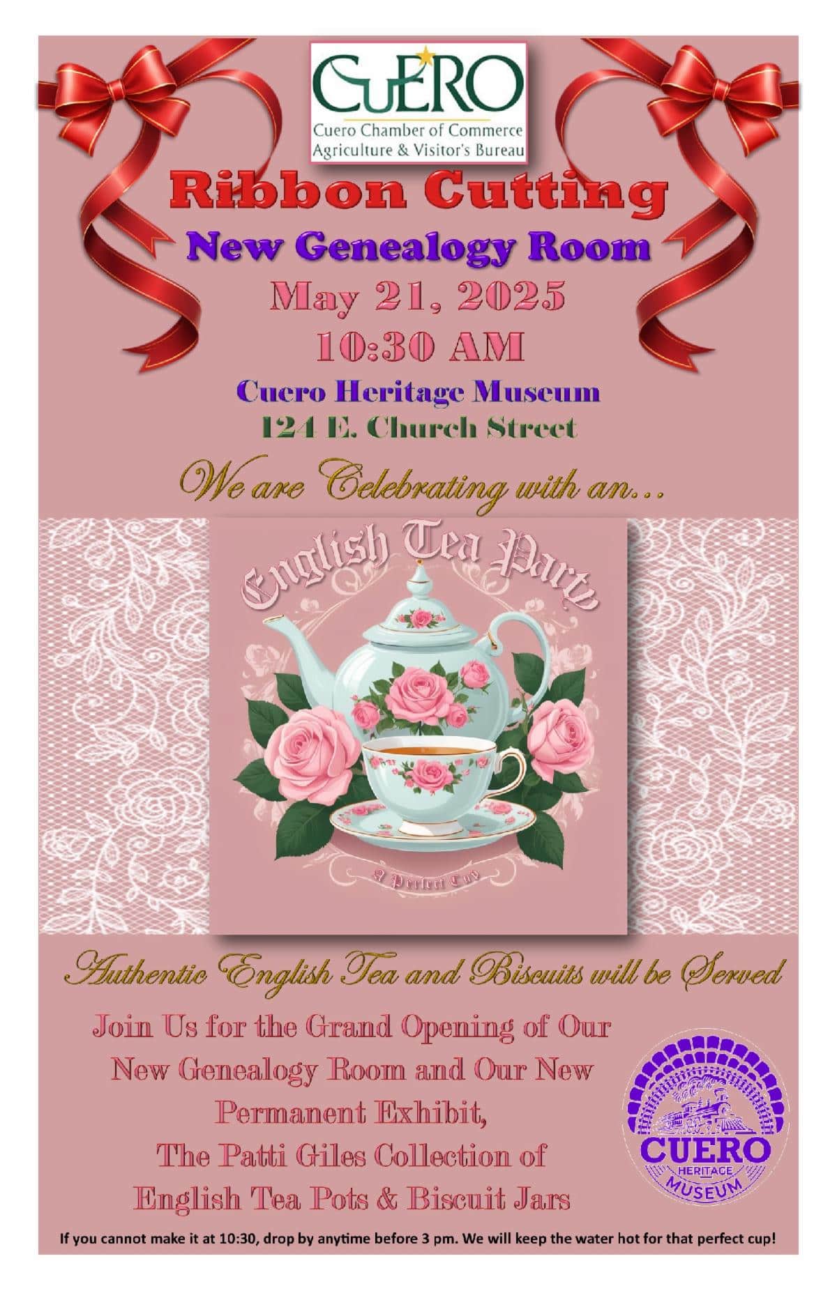 Ribbon Cutting New Genealogy Room