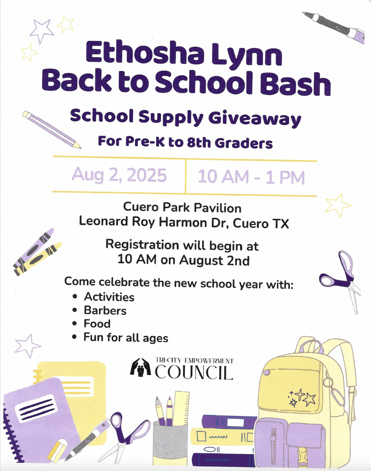 Ethosha Lynn Back to School Bash